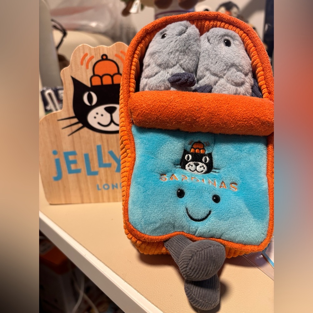 Jellycat amuseable sardin tin